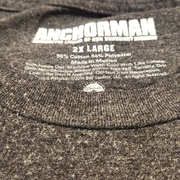 Anchorman Men's 2X Graphic Tee - Picture 3 of 3